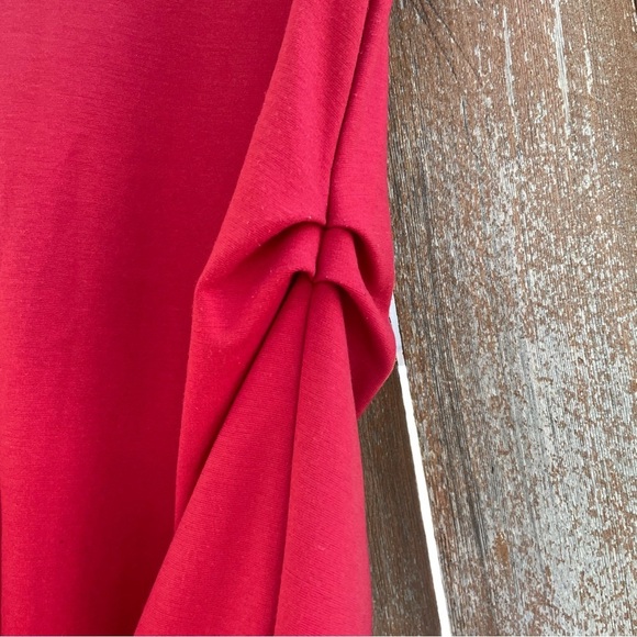 SFERA Women’s Red Pencil Sheath Dress Cap Sleeve Portugal Size Medium - Picture 4 of 14